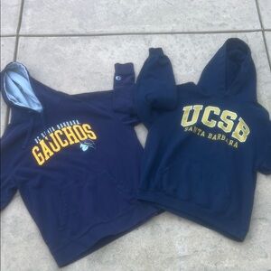 UCSB Santa Barbara Navy Blue Hoodie Sweatshirts Size L